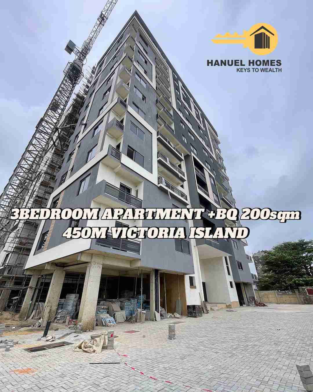 3-Bedroom Apartment + BQ for Sale in Victoria Island