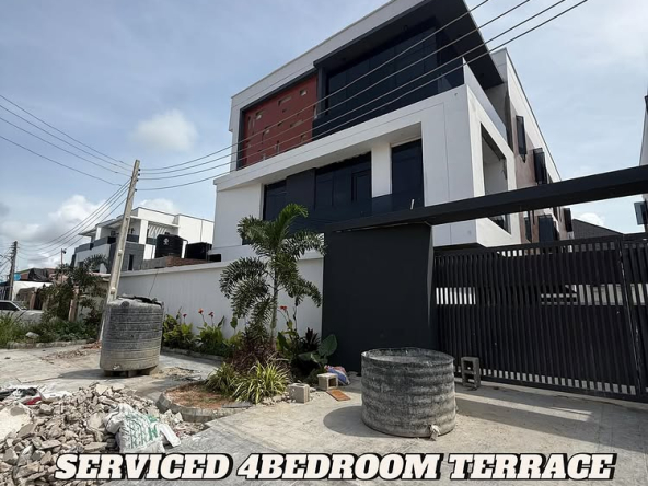 serviced 4-bedroom terrace duplex with BQ for sale in Lekki Phase 1