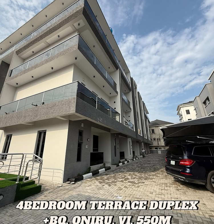 4-bedroom terrace duplex in Oniru Victoria Island