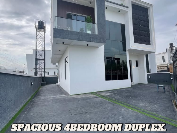 This 4-bedroom detached duplex with BQ in Ajah, Lagos is available for 160M. Comes with smart features, Jacuzzi, spacious living room, and governor’s consent with building approval.