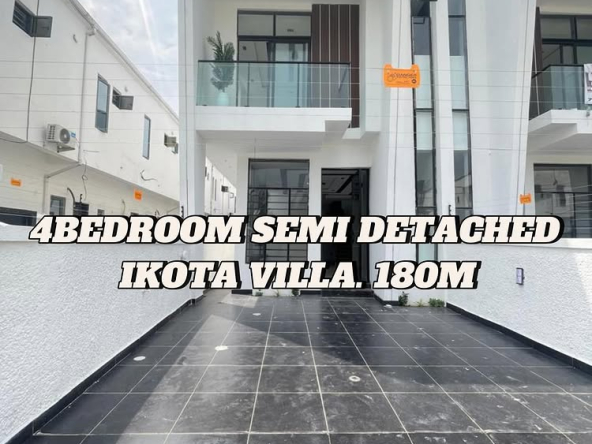4-Bedroom Semi-Detached Duplex with BQ in Ikota Lekki