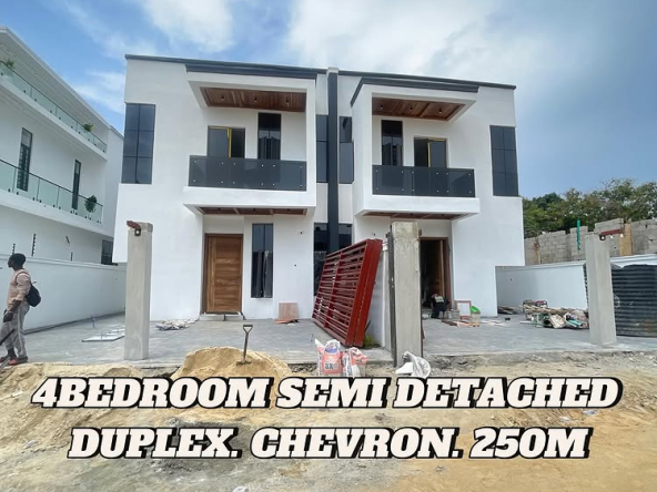 4-Bedroom Semi-Detached Duplex with BQ in Chevron Lekki